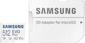 MB-MC512KA/EU EVO PLUS 512GB MICRO SDXC 2021 UHS-I U3 V30 A2 + ADAPTER SAMSUNG από το e-SHOP