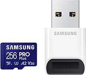 MB-MD256SB/WW PRO PLUS 256GB MICRO SDXC 2023 UHS-I U3 V30 A2 + USB READER SAMSUNG από το e-SHOP