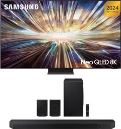 SAMSUNG NEO QLED 85 8K SMART ΤΗΛΕΟΡΑΣΗ 85QN800D + SAMSUNG HW-Q990D/EN SOUNDBAR 656W 11.1.4 - ΜΑΥΡΟ