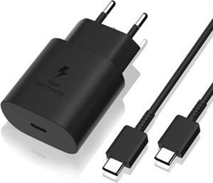 TRAVEL CHARGER EP-TA800NB 25WATT USB TYPE-C + CABLE BLACK BULK SAMSUNG