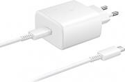 WALL CHARGER TA845 45W 1X TYPE-C WITH TYPE-C CABLE WHITE BULK SAMSUNG από το e-SHOP