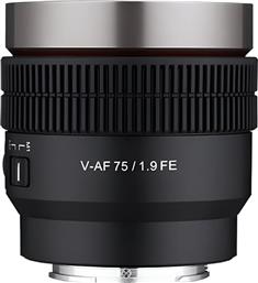 FULL FRAME ΦΩΤΟΓΡΑΦΙΚΟΣ ΦΑΚΟΣ V-AF 75MM T1.9 TELEPHOTO ΓΙΑ SONY FE MOUNT BLACK (ΣΕ 3 ΑΤΟΚΕΣ Η 4 ΕΩΣ 36 ΔΟΣΕΙΣ) SAMYANG από το PUBLIC