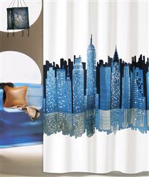 ΚΟΥΡΤΙΝΑ ΜΠΑΝΙΟΥ (180X200) ΜΕ ΚΡΙΚΟΥΣ CITY SAN LORENTZO