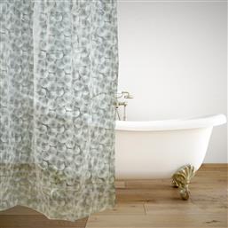 ΚΟΥΡΤΙΝΑ ΜΠΑΝΙΟΥ ΠΛΑΣΤΙΚΗ (180X180) ΜΕ ΚΡΙΚΟΥΣ CLEAR DOTS SAN LORENTZO