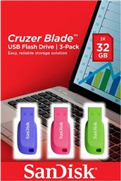 CRUZER BLADE FLASH DRIVE 32GB 3-PACK USB STICKS SANDISK
