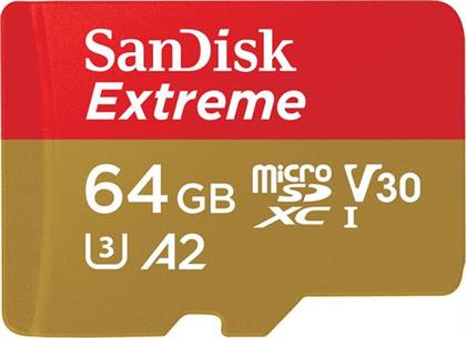 EXTREME MICROSDXC 64GB 170MB/SEC ΚΑΡΤΑ MΝΗΜΗΣ SANDISK