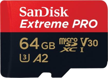 ΚΑΡΤΑ ΜΝΗΜΗΣ UHS-I CARD 64GB EXTREME PRO - SDSQXXG-064G-GN6MA SANDISK από το MEDIA MARKT