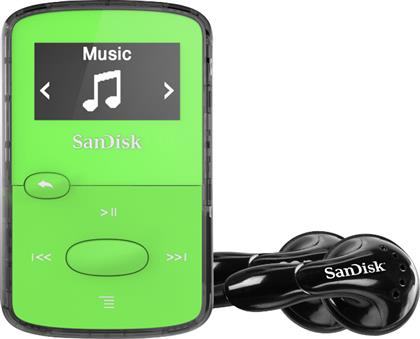 MP3 PLAYER CLIP JAM 8GB ΠΡΑΣΙΝΟ SANDISK από το MEDIA MARKT