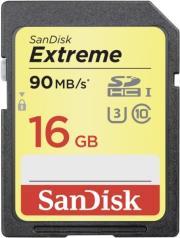 SDSDXNE-016G 16GB EXTREME SDHC UHS-I U3 CLASS 10 SANDISK