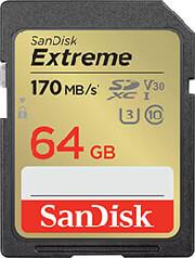 SDSDXW2-064G-GNCIN EXTREME PLUS 64GB SDXC UHS-I U3 V30 CLASS 10 SANDISK