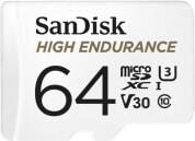 SDSQQNR-064G-GN6IA HIGH ENDURANCE 64GB MICRO SDXC U3 V30 CLASS 10 WITH ADAPTER SANDISK από το e-SHOP
