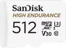 SDSQQNR-512G-GN6IA HIGH ENDURANCE 512GB MICRO SDXC U3 V30 CLASS 10 WITH ADAPTER SANDISK