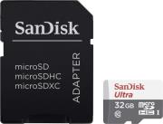 SDSQUNR-032G-GN3MA 32GB ULTRA U1 MICRO SDHC UHS-I CLASS 10 + SD ADAPTER SANDISK