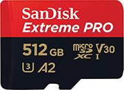 SDSQXCD-512G-GN6MA EXTREME PRO 512GB MICRO SDXC U3 V30 A2 WITH ADAPTER SANDISK