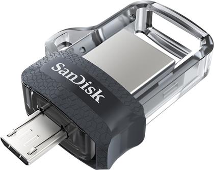 ULTRA DUAL DRIVE M3.0 128GB USB 3.0 STICK ΜΕ ΣΥΝΔΕΣΗ USB-A MICRO USB-B ΜΑΥΡΟ SANDISK