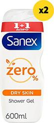 ΑΦΡΟΛΟΥΤΡΟ ZERO% DRY SKIN 2400ML (4X600ML) SANEX