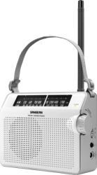 FM/AM COMPACT ANALOGUE TUNING PORTABLE RECEIVER WHITE SANGEAN