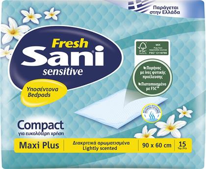 ΥΠΟΣΕΝΤΟΝΑ SENSITIVE FRESH MAXI PLUS 90X60CM 15 ΤΕΜΑΧΙΑ SANI