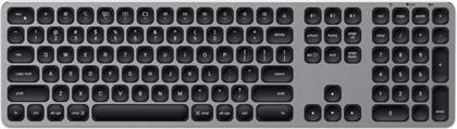 ALUMINUM ΑΣΥΡΜΑΤΟ BLUETOOTH ΠΛΗΚΤΡΟΛΟΓΙΟ ΓΚΡΙ (US) SATECHI