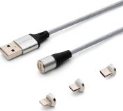 CL-156 USB MAGNETIC CABLE 3 IN 1 TYPE-C, MICRO USB, LIGHTNING 2M SAVIO