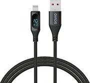 CL-173 USB TYPE A  LIGHTING CABLE WITH DIGITAL DISPLAY 2,4A 1M SAVIO