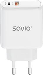 LA-06 WALL USB CHARGER QUICK CHARGE POWER DELIVERY 3.0 30W SAVIO από το e-SHOP