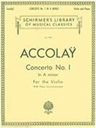 ACCOLAY - CONCERTO N.1 A MINOR SCHIRMER