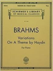 BRAHMS - VARIATIONS ON A THEME BY HAYDN SCHIRMER