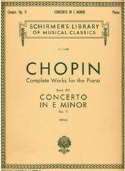 CHOPIN - CONCERTO E MIN OP.11 SCHIRMER