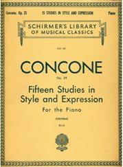 CONCONE - FIFTEEN STUDIES OP. 25 SCHIRMER