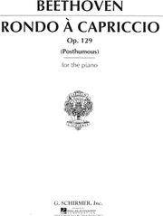 LUDWIG VAN BEETHOVEN - RONDO A CAPRICCIO OP.129 / ΕΚΔΟΣΕΙΣ SCHIRMER