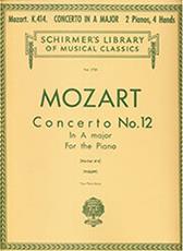 MOZART - CONCERTO NO.12 (A) KV 414 SCHIRMER