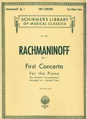 RACHMANINOFF - CONCERTO N.1 OP. 1 SCHIRMER