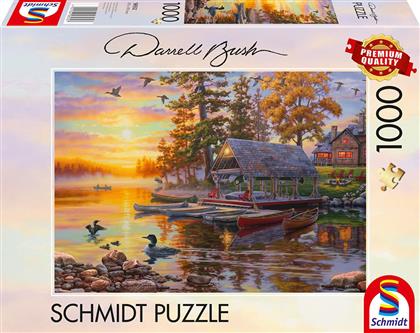 BOATHOUSE WITH CANOES - DARRELL BUSH 1000 ΚΟΜΜΑΤΙΑ (58532) SCHMIDT