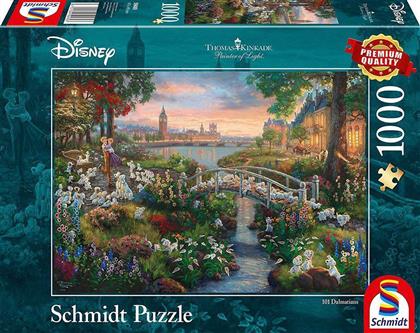 KINKADE-DISNEY ΤΑ 101 ΣΚΥΛΙΑ ΤΗΣ ΔΑΛΜΑΤΙΑΣ 1000 ΚΟΜΜΑΤΙΑ (59489) SCHMIDT