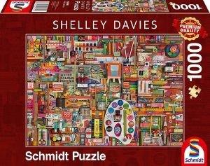 SHELLEY DAVIS - VINTAGE ΥΛΙΚΑ ΖΩΓΡΑΦΙΚΗΣ 1000 ΚΟΜΜΑΤΙΑ SCHMIDT από το PLUS4U