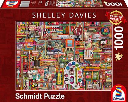 SHELLEY DAVIS - VINTAGE ΥΛΙΚΑ ΖΩΓΡΑΦΙΚΗΣ 1000 ΚΟΜΜΑΤΙΑ (59698) SCHMIDT