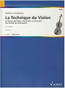 CRICKBOOM MATHIEU - LA TECHNIQUE DU VIOLON N.1 SCHOTT FRERES