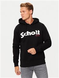 ΜΠΛΟΥΖΑ SWHOOD ΜΑΥΡΟ REGULAR FIT SCHOTT NYC