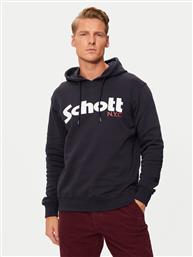 ΜΠΛΟΥΖΑ SWHOOD ΣΚΟΥΡΟ ΜΠΛΕ REGULAR FIT SCHOTT NYC