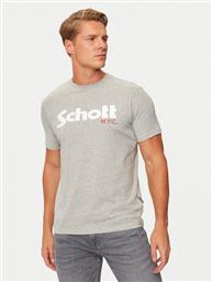 T-SHIRT TSLOGO ΓΚΡΙ REGULAR FIT SCHOTT NYC