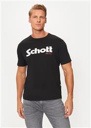 T-SHIRT TSLOGO ΜΑΥΡΟ REGULAR FIT SCHOTT NYC