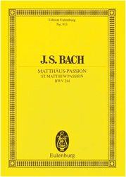 BACH - MATHAUS PASSION SCHOTT SOHNE