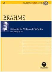 BRAHMS - CONCERTO IN D MAJOR ΟP.77 SC/CD SCHOTT SOHNE