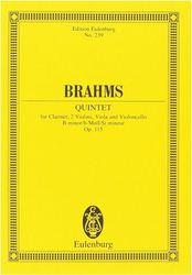 BRAHMS - QUINTET C MIN OP.115 SCHOTT SOHNE