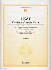 FRANZ LISZT - SOIREES DE VIENNE NO. 6 (FROM F. SCHUBERT' S COMPOSITION IN A MAJOR) SCHOTT SOHNE