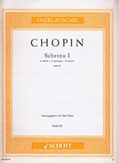 FREDERIC CHOPIN - SCHERZO I IN B MINOR OPUS 20 / ΕΚΔΟΣΕΙΣ SCHOTT SCHOTT SOHNE