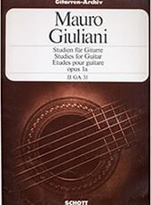 GIULIANI MAURIO- STUDIES FOR GUITAR OPUS 1A SCHOTT SOHNE