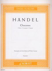 HANDEL - CHACONE F MAJ. SCHOTT SOHNE