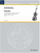 HANDEL - SONATA G MINOR SCHOTT SOHNE